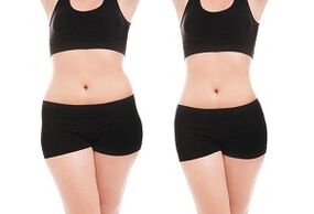 before and after workouts for lateral and abdominal slimming