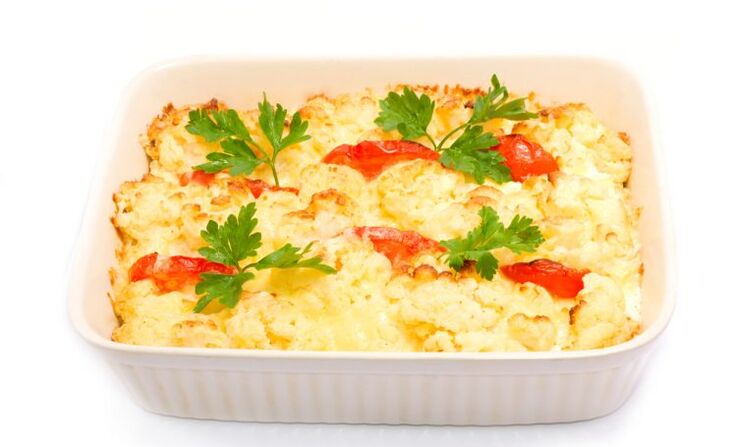 Vegetable casserole - a healthy food for the deposition of uric acid salts in the body
